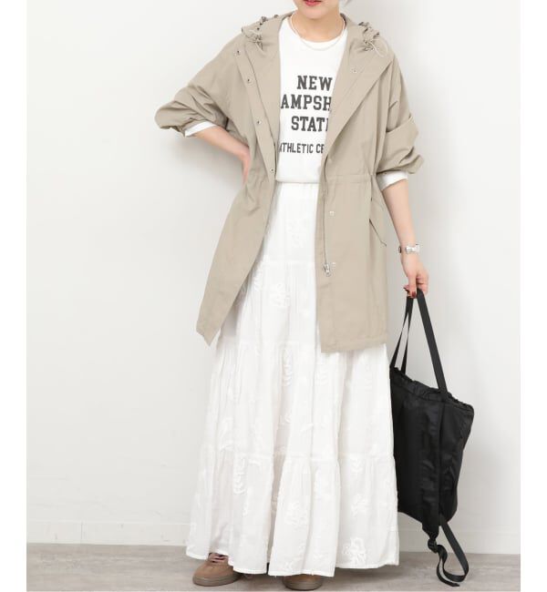 JOURNAL STANDARD relume「［手洗い可］撥水ナイロンフーディーブルゾン」|ブルゾン・スタジャン|ベージュ