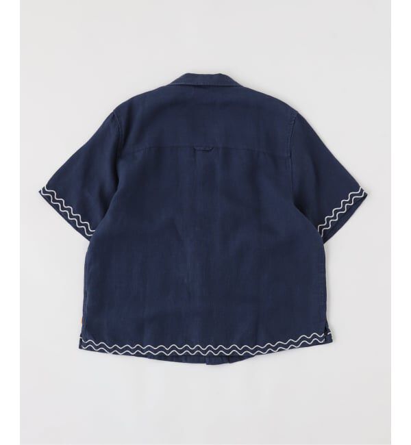 JOURNAL STANDARD「FAR AFIELD Navy Embroidered Landscape」|シャツ・ブラウス|