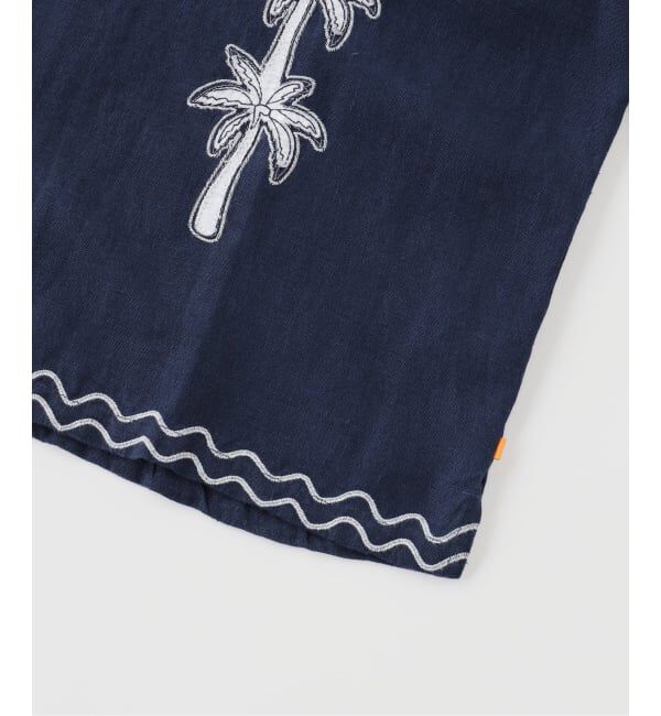 JOURNAL STANDARD「FAR AFIELD Navy Embroidered Landscape」|シャツ・ブラウス|