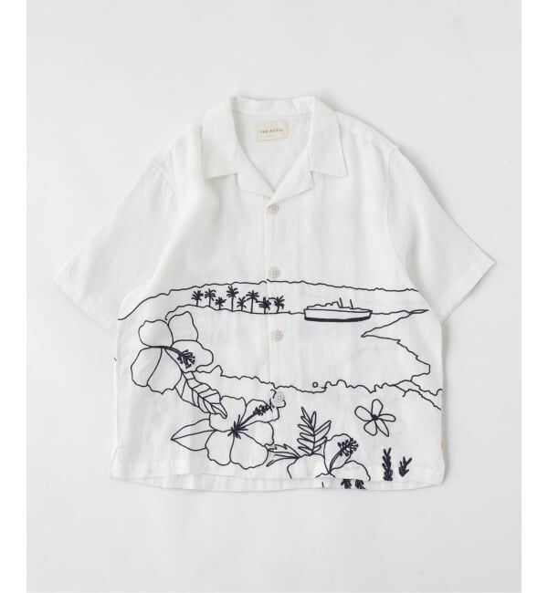 JOURNAL STANDARD「FAR AFIELD White Embroidered Landscape」|シャツ・ブラウス|ホワイト