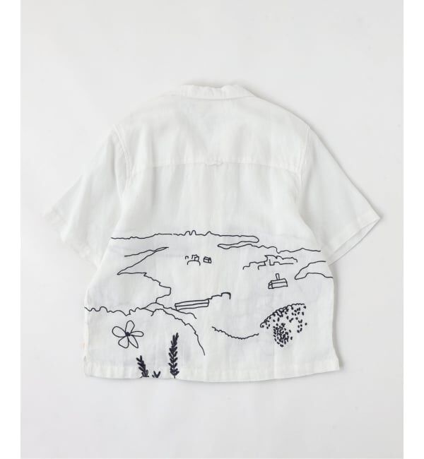 JOURNAL STANDARD「FAR AFIELD White Embroidered Landscape」|シャツ・ブラウス|