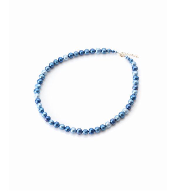 Lilas by Spick&Span「エシカルインディゴパール7mm40cmネックレス K10」|ネックレス|