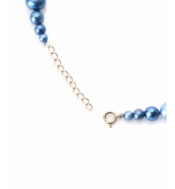 Lilas by Spick&Span「エシカルインディゴパール7mm40cmネックレス K10」|ネックレス|