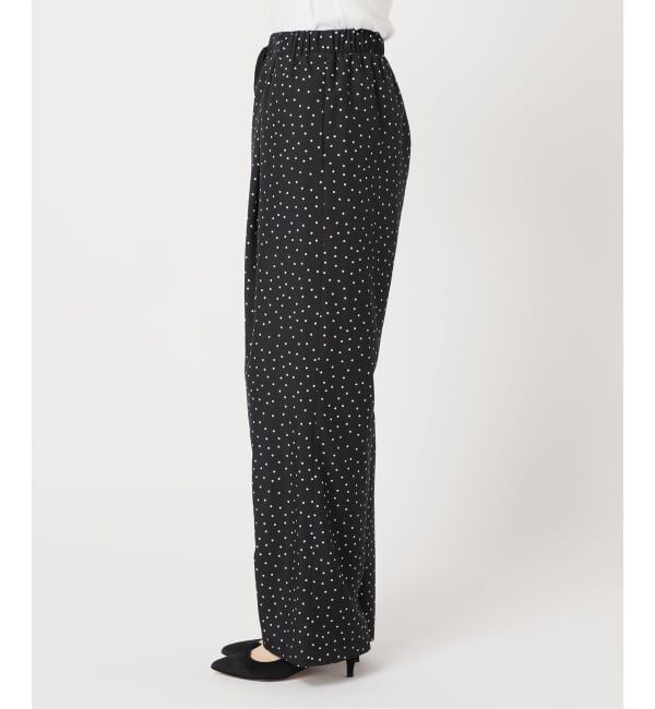 Spick and Span「《WEB限定 / 追加》ドットプリントイージーストレートパンツ」|スラックス|