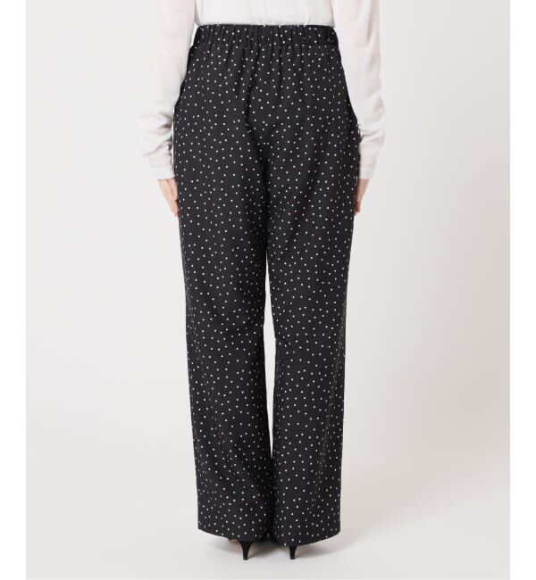 Spick and Span「《WEB限定 / 追加》ドットプリントイージーストレートパンツ」|スラックス|