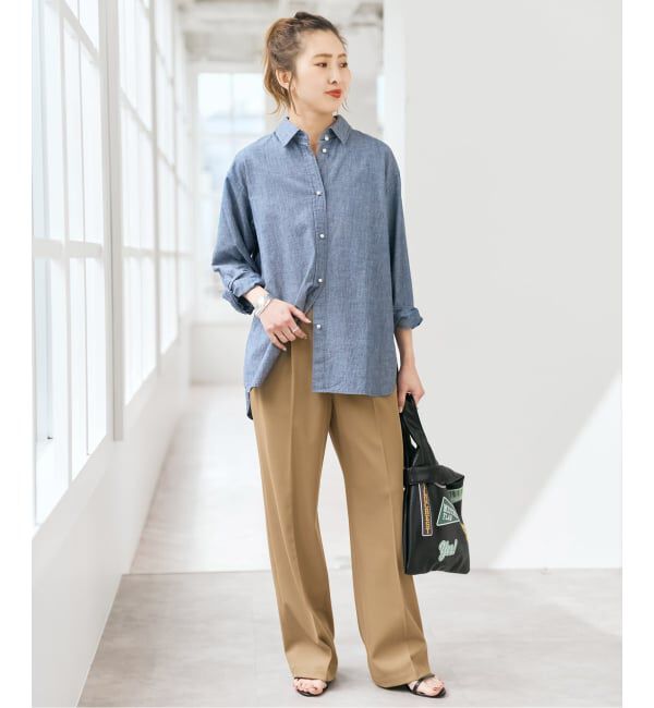 Spick and Span「コットンパールボタンシャツ」|シャツ・ブラウス|