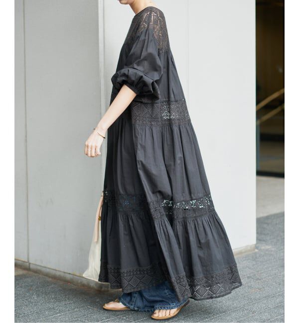 Spick and Span「《新色有り / 追加》HYUレースギャザーワンピース」|ワンピース|