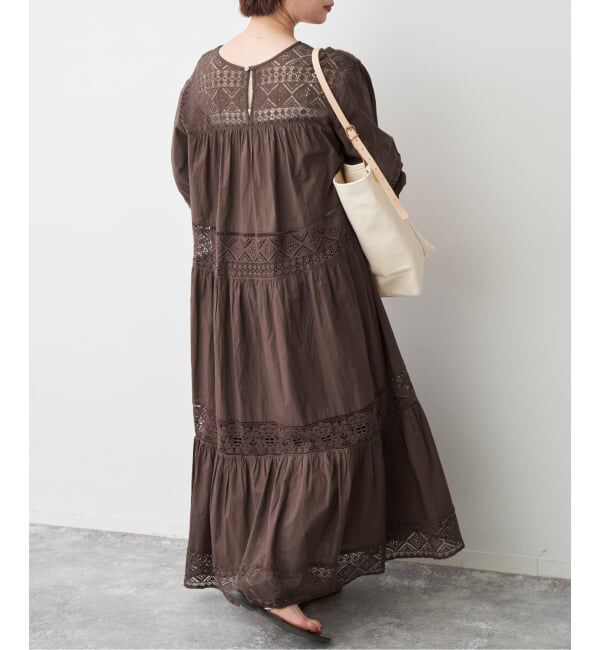 Spick and Span「《新色有り / 追加》HYUレースギャザーワンピース」|ワンピース|