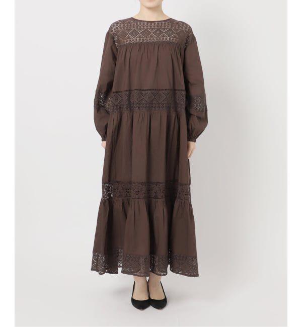 Spick and Span「《新色有り / 追加》HYUレースギャザーワンピース」|ワンピース|