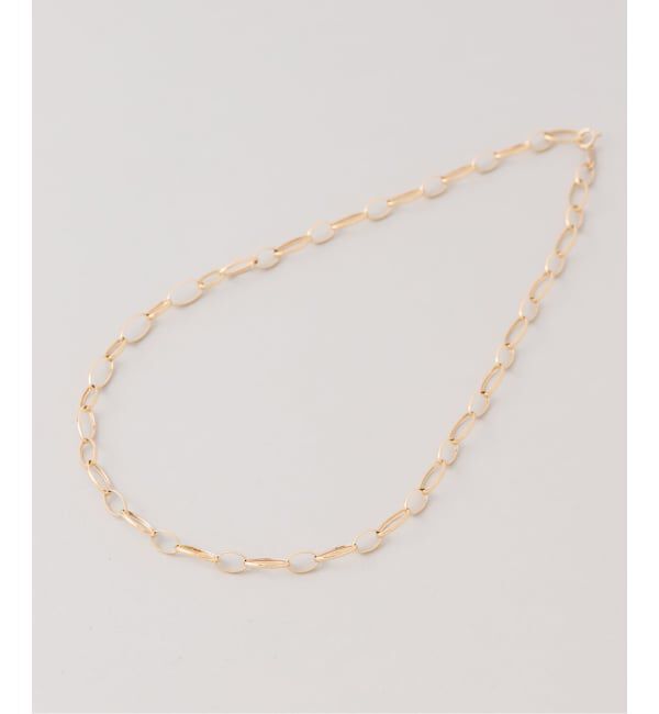 Lilas by Spick&Span「オーバルチェーンネックレス K18」|ネックレス|