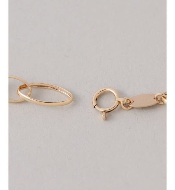 Lilas by Spick&Span「オーバルチェーンネックレス K18」|ネックレス|