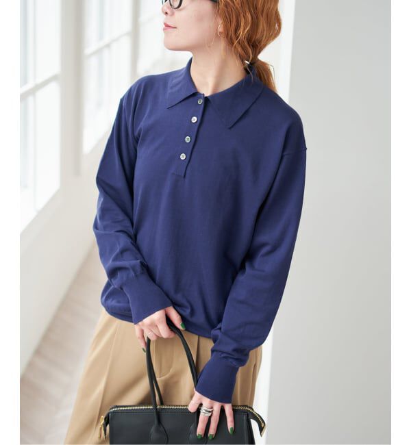 Spick and Span「Emil cotoni ポロシャツニット」|ニット・セーター|