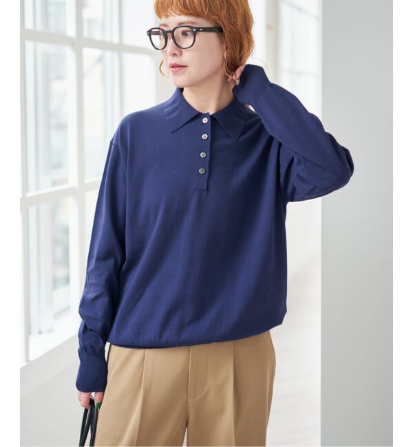 Spick and Span「Emil cotoni ポロシャツニット」|ニット・セーター|