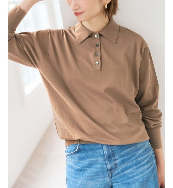 Spick and Span「Emil cotoni ポロシャツニット」|ニット・セーター|