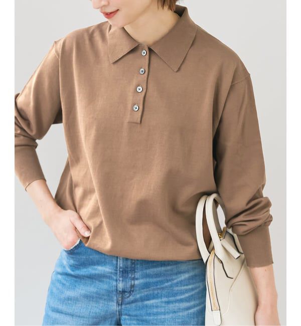 Spick and Span「Emil cotoni ポロシャツニット」|ニット・セーター|