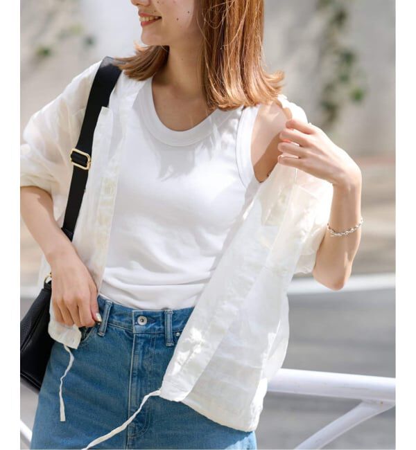 FRAMeWORK「≪追加≫GICIPI/ジチピ VANADIO」|タンクトップ|ホワイト