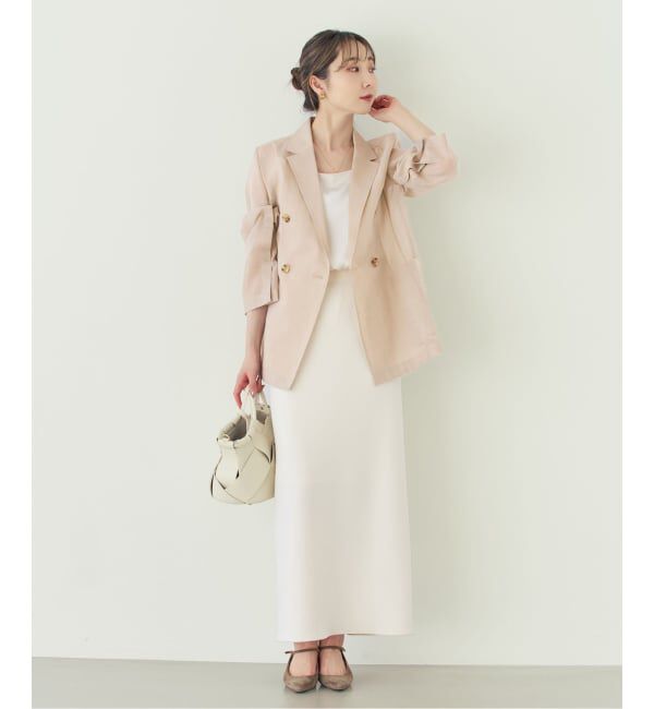 NOBLE「《追加予約・新色》スリットスリーブシアージャケット」|テーラードジャケット|