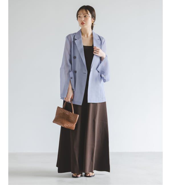 NOBLE「《追加予約・新色》スリットスリーブシアージャケット」|テーラードジャケット|