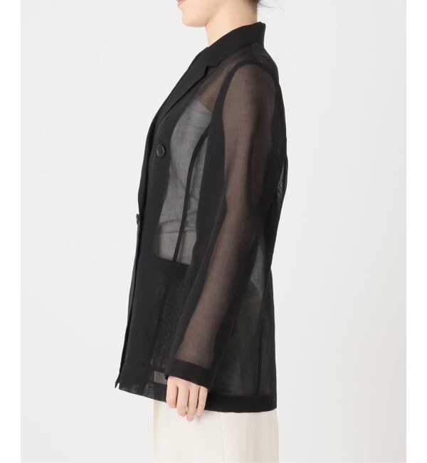 NOBLE「《追加予約・新色》スリットスリーブシアージャケット」|テーラードジャケット|