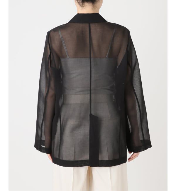 NOBLE「《追加予約・新色》スリットスリーブシアージャケット」|テーラードジャケット|