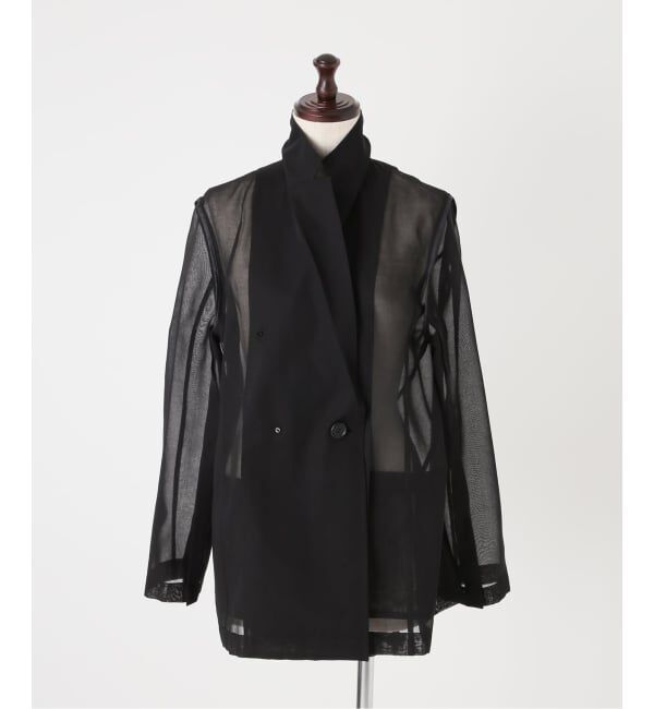 NOBLE「《追加予約・新色》スリットスリーブシアージャケット」|テーラードジャケット|