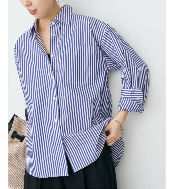 Spick and Span「《追加3》50コットンコンパクトシャツ」|シャツ・ブラウス|