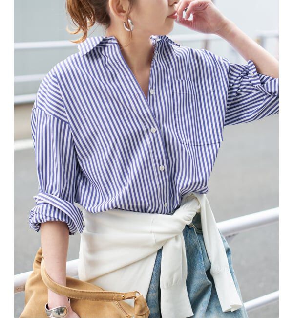 Spick and Span「《追加3》50コットンコンパクトシャツ」|シャツ・ブラウス|