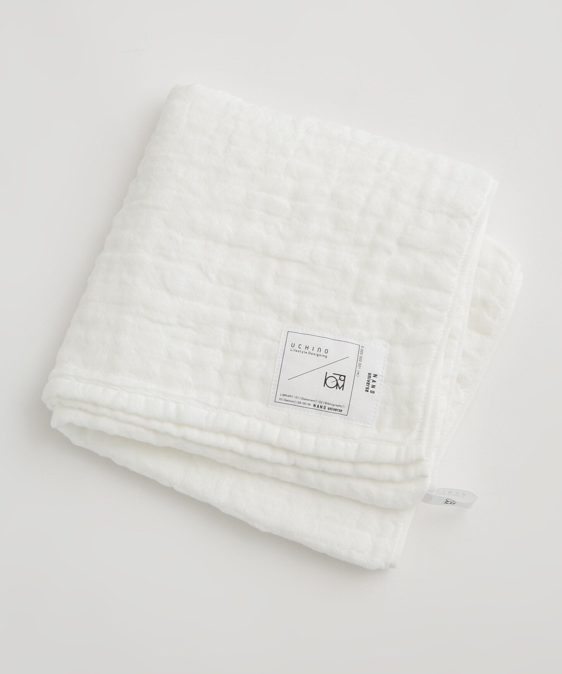 nano･universe「LB.03/「UCHINO&times;NANOuniverse」マシュマロワッフルガーゼバスタオル」|その他|ホワイト