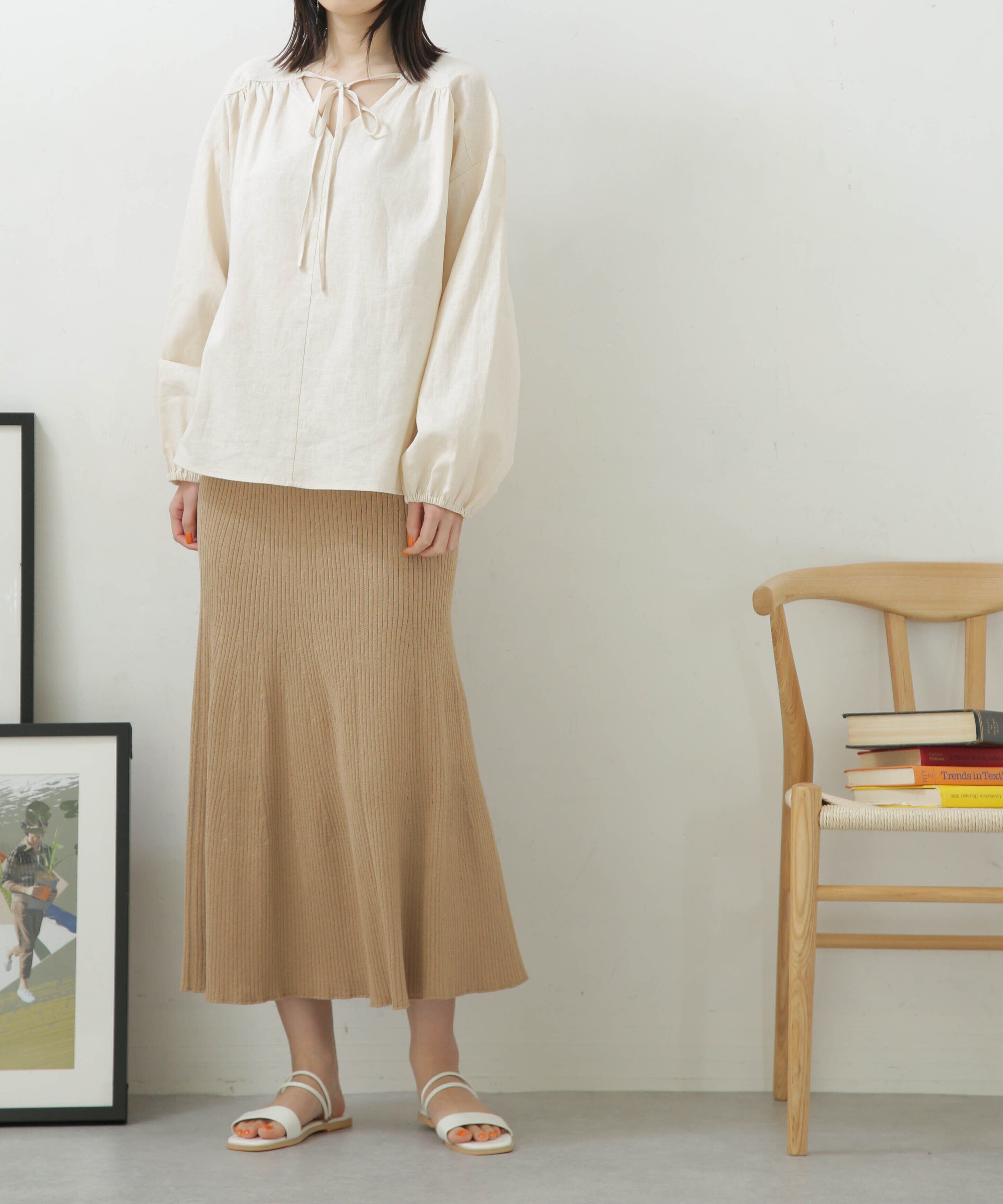 nano･universe「LB.04/リブフレアニットスカート」|スカート|