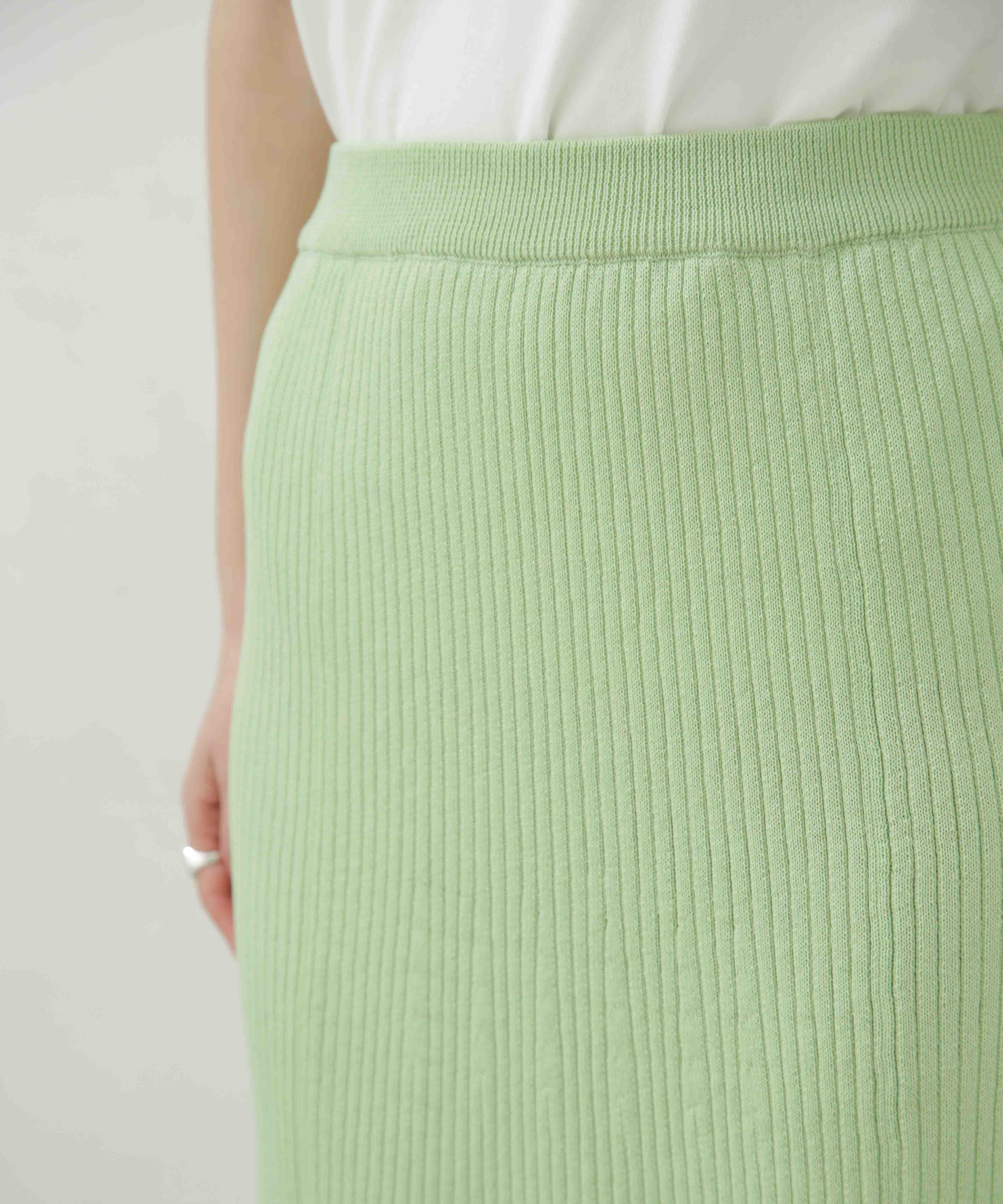 nano･universe「LB.04/リブフレアニットスカート」|スカート|