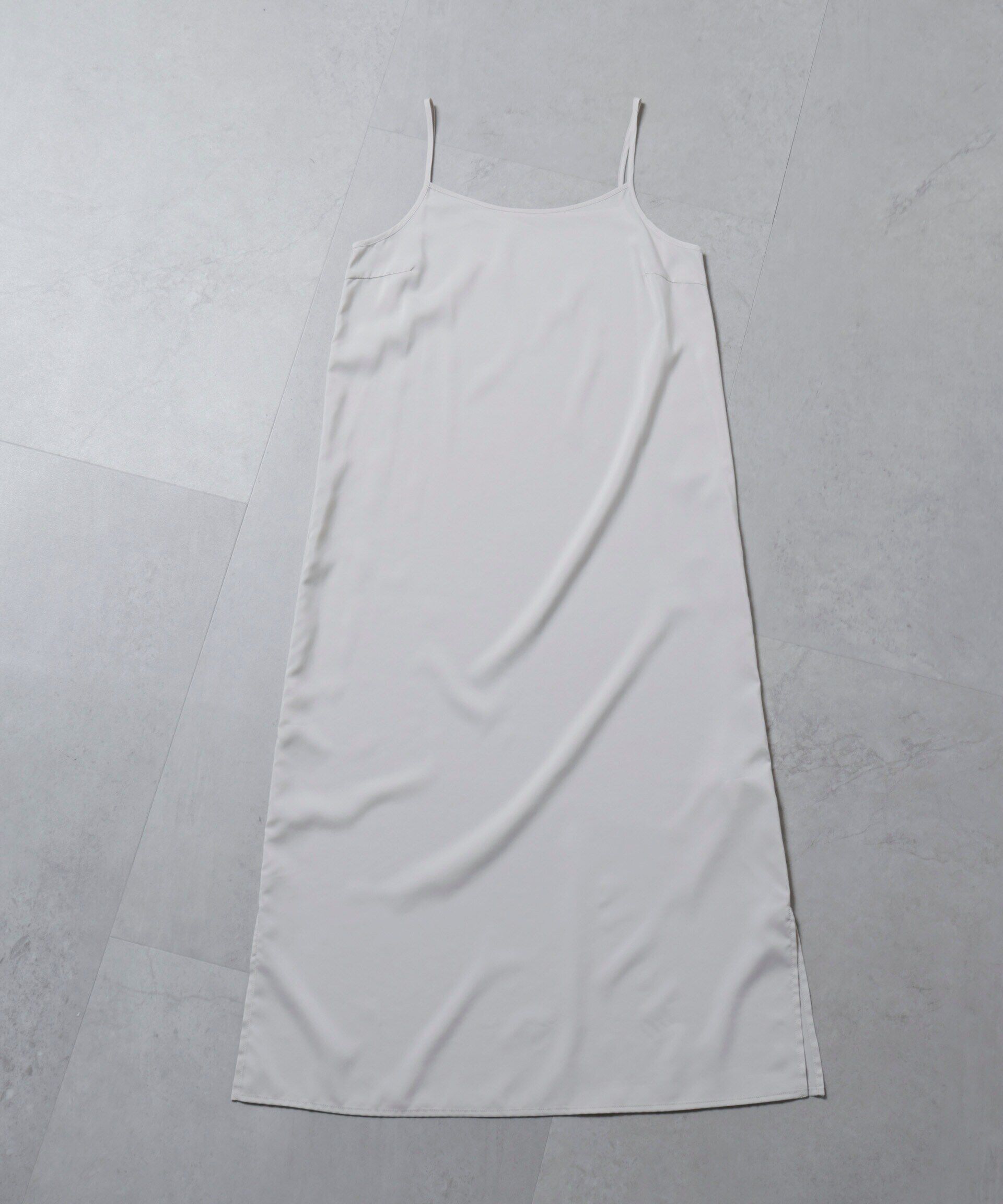 nano･universe「ストライプベロアギャザーワンピース」|ワンピース|