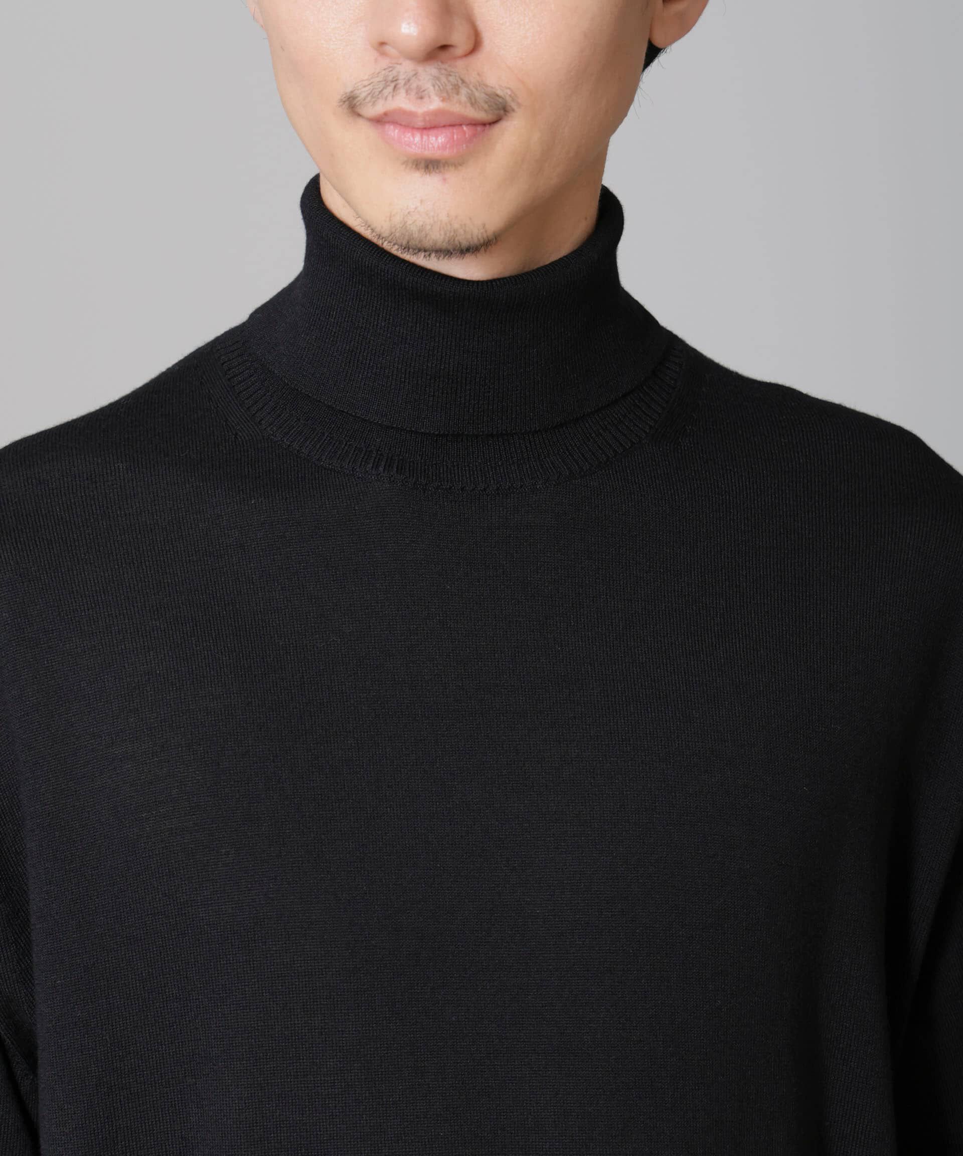 nano･universe「「毛玉レスニット」 ファインゲージタートルネック」|ニット・セーター|