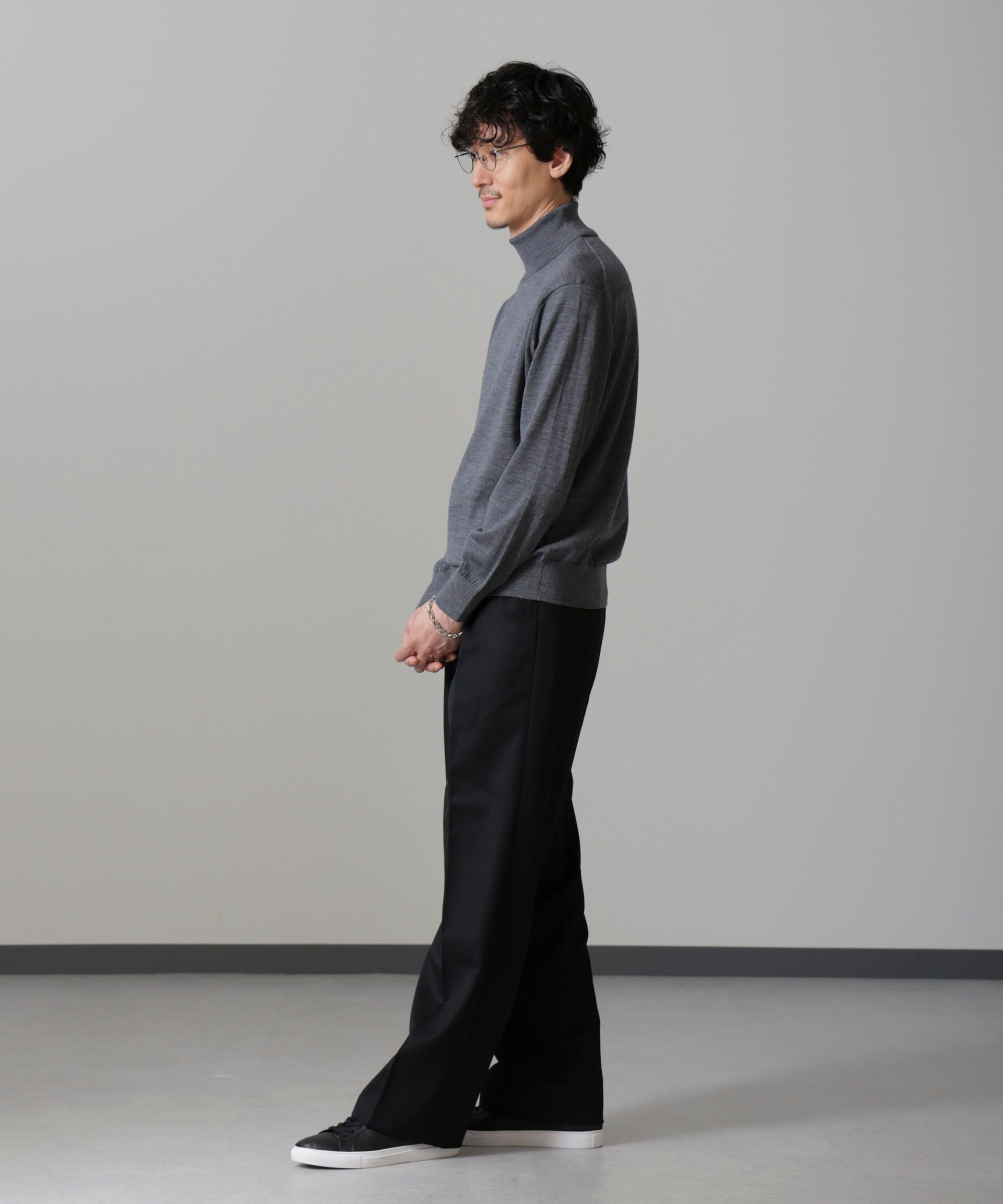 nano･universe「「毛玉レスニット」 ファインゲージタートルネック」|ニット・セーター|