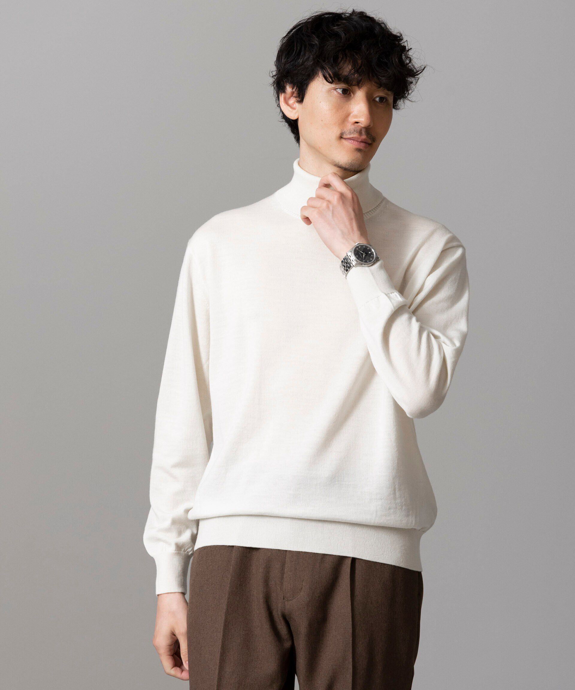 nano･universe「「毛玉レスニット」 ファインゲージタートルネック」|ニット・セーター|