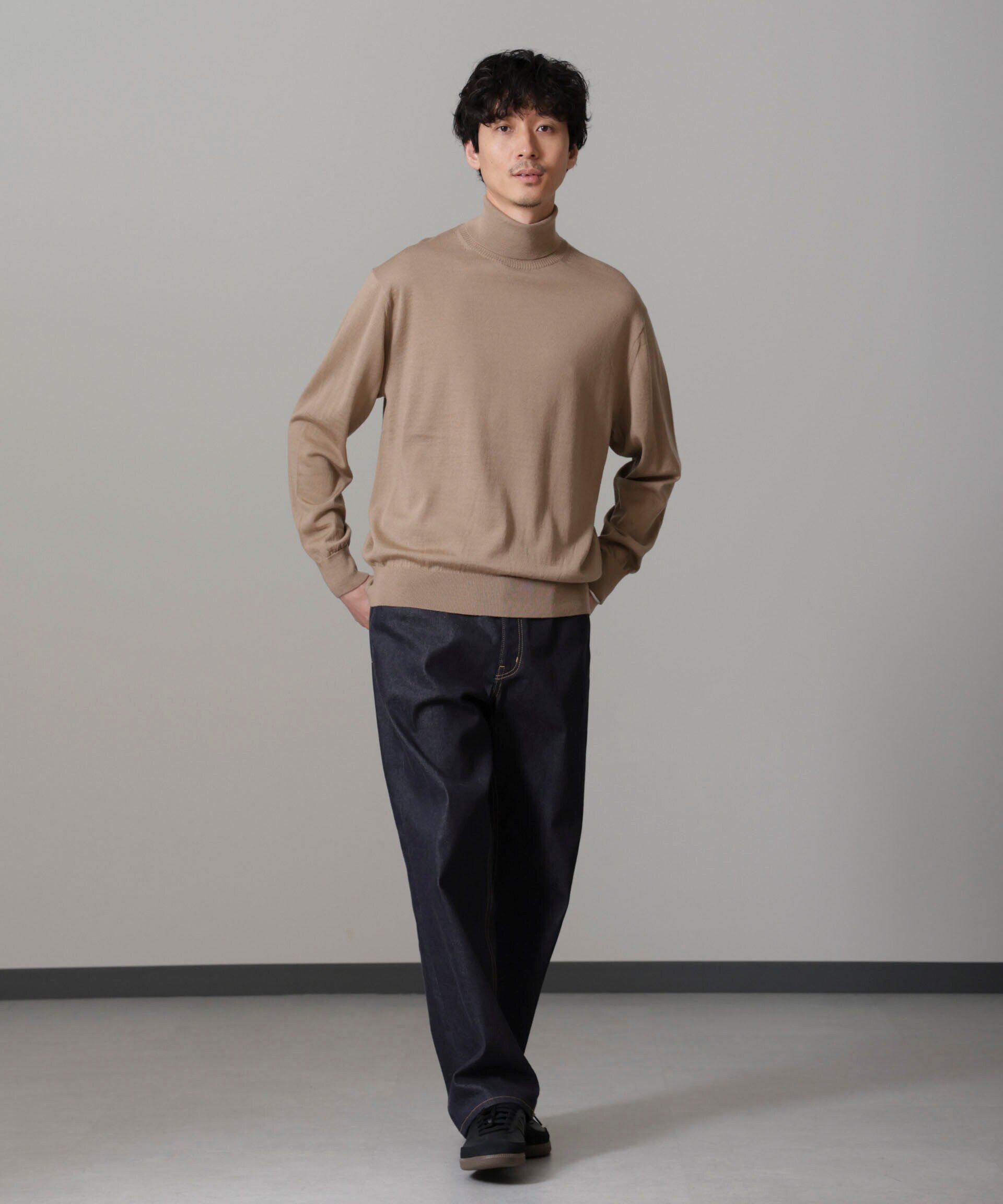 nano･universe「「毛玉レスニット」 ファインゲージタートルネック」|ニット・セーター|