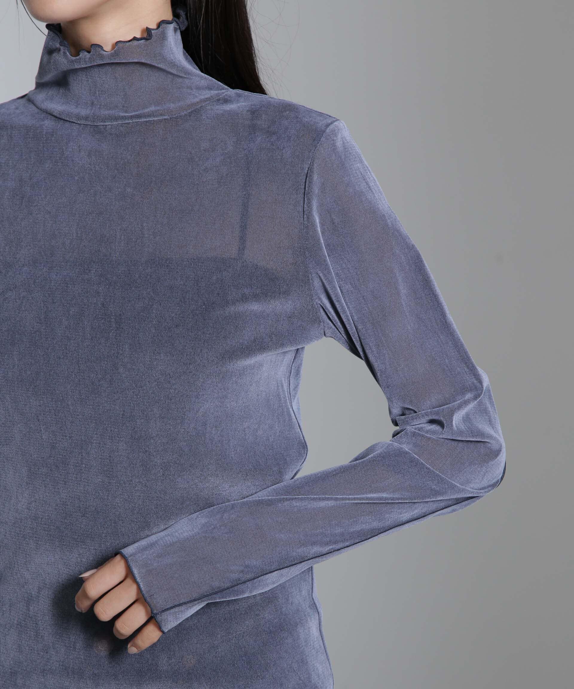 nano･universe「ベロアチュールタートルプルオーバー」|Tシャツ・カットソー|