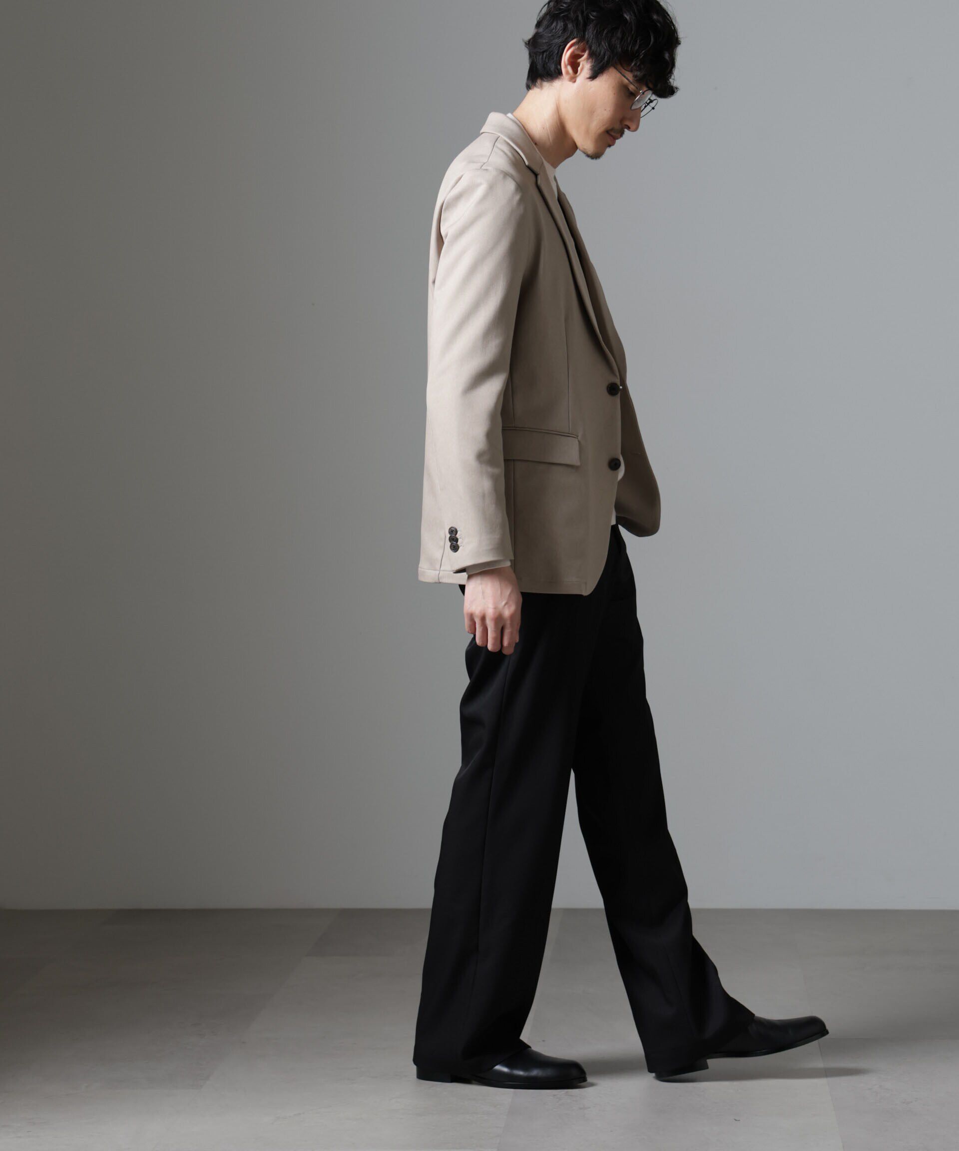 nano･universe「｢N JACKET BASIC｣CATINA(R)ﾒﾗﾝｼﾞ二重織ﾂｲﾙｽﾄﾚｯﾁｼﾞｬｹｯﾄ(ｾ 」|スーツ|