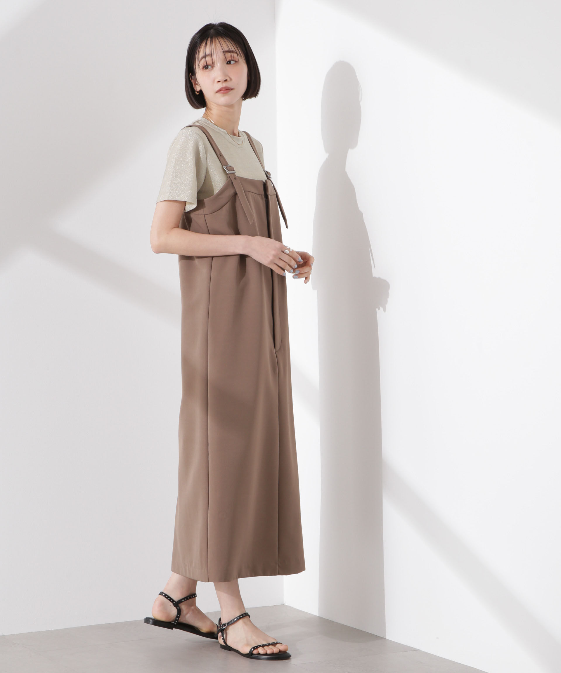 nano･universe「ラメカットクルーネックＴシャツ」|Tシャツ・カットソー|