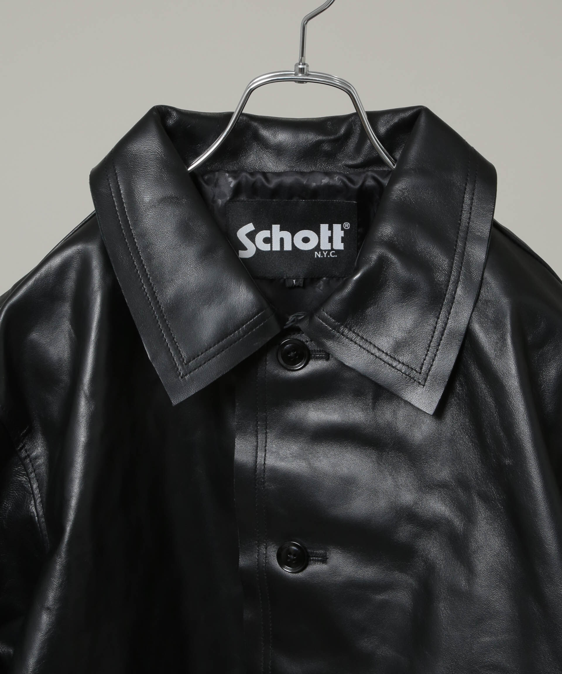 nano･universe「Schott/別注 LEATHER JACKET」|ライダースジャケット|