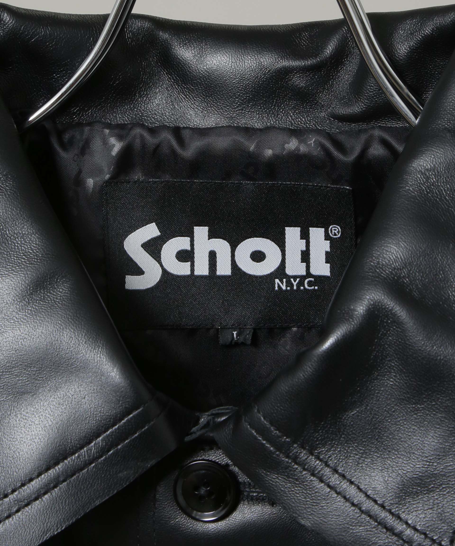nano･universe「Schott/別注 LEATHER JACKET」|ライダースジャケット|
