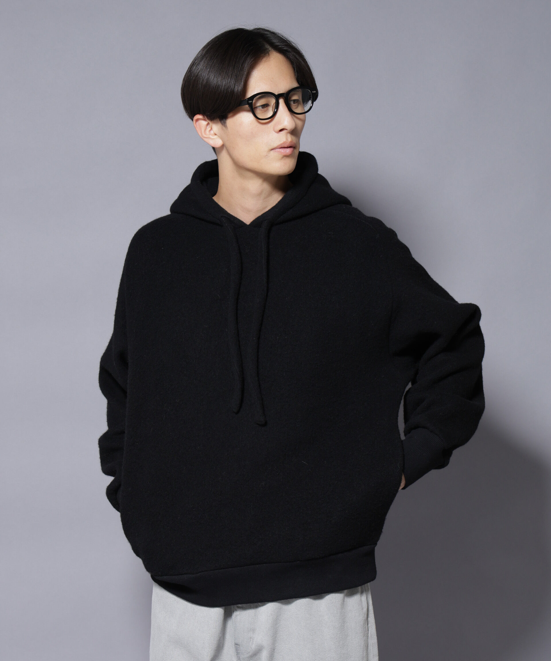 nano･universe「MIYATA&times;NANO JAPANMADE ウール/コットン パーカー」|Tシャツ・カットソー|