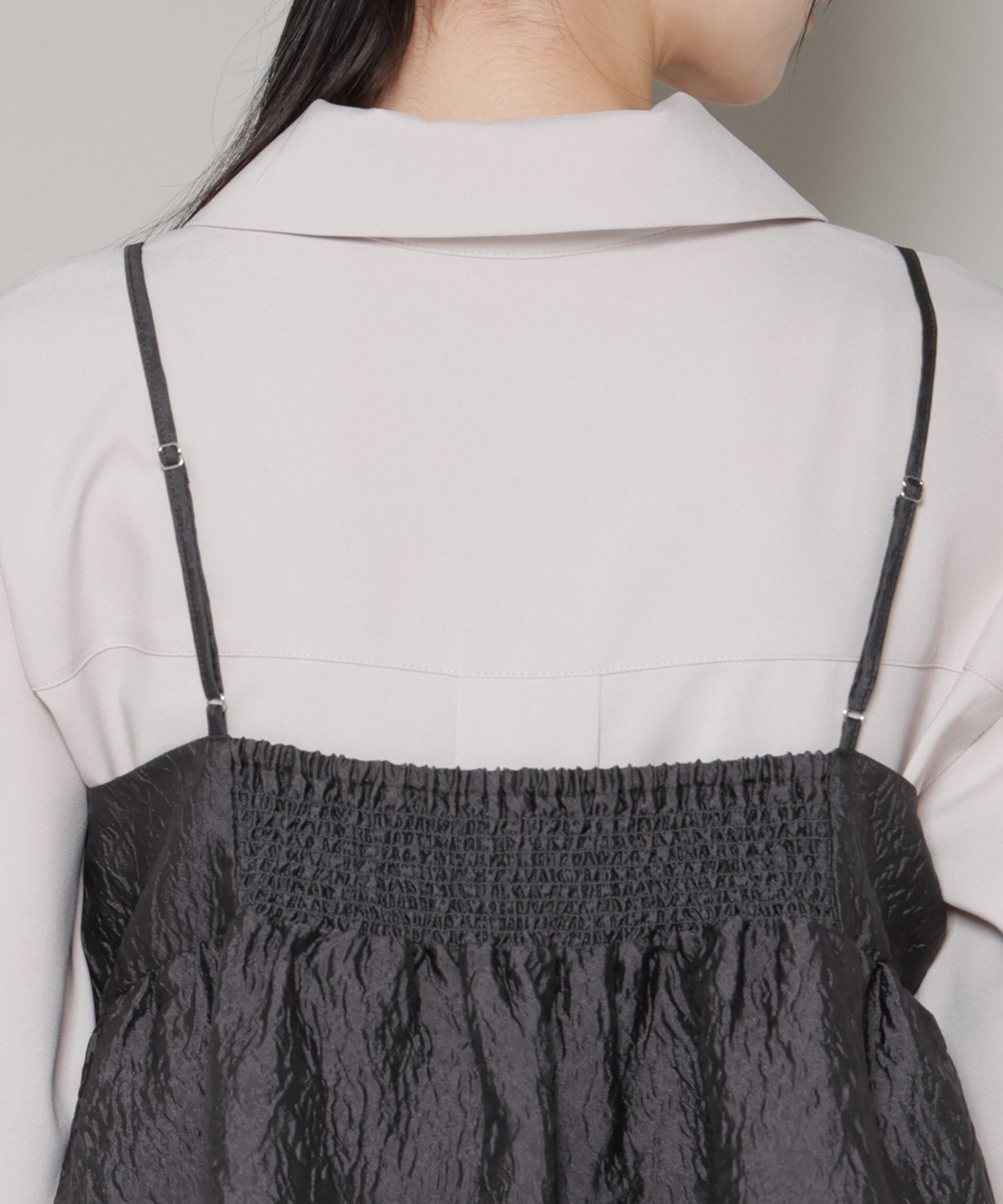 nano･universe「キャミビスチェ&times;スキッパーワンピース アンサンブルセット」|ワンピース|