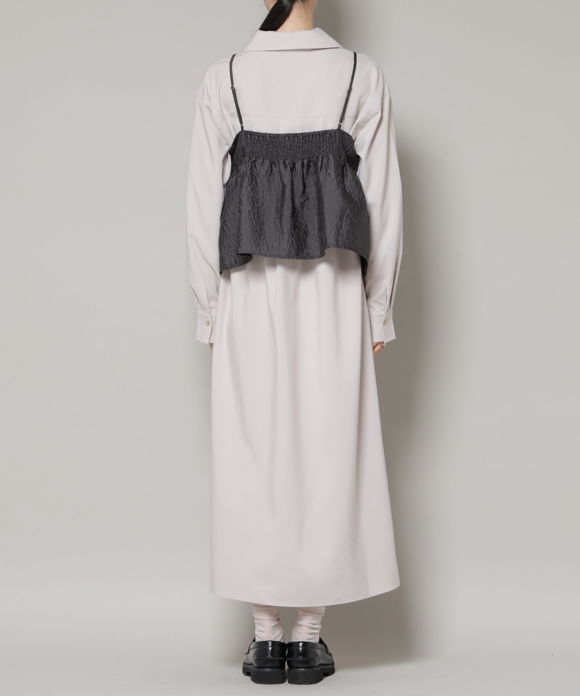 nano･universe「キャミビスチェ&times;スキッパーワンピース アンサンブルセット」|ワンピース|