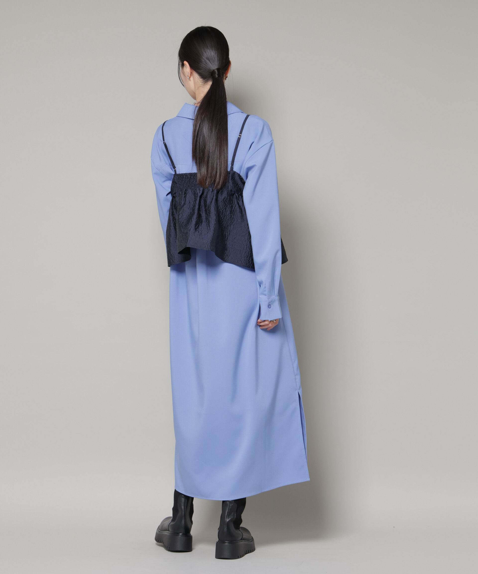 nano･universe「キャミビスチェ&times;スキッパーワンピース アンサンブルセット」|ワンピース|