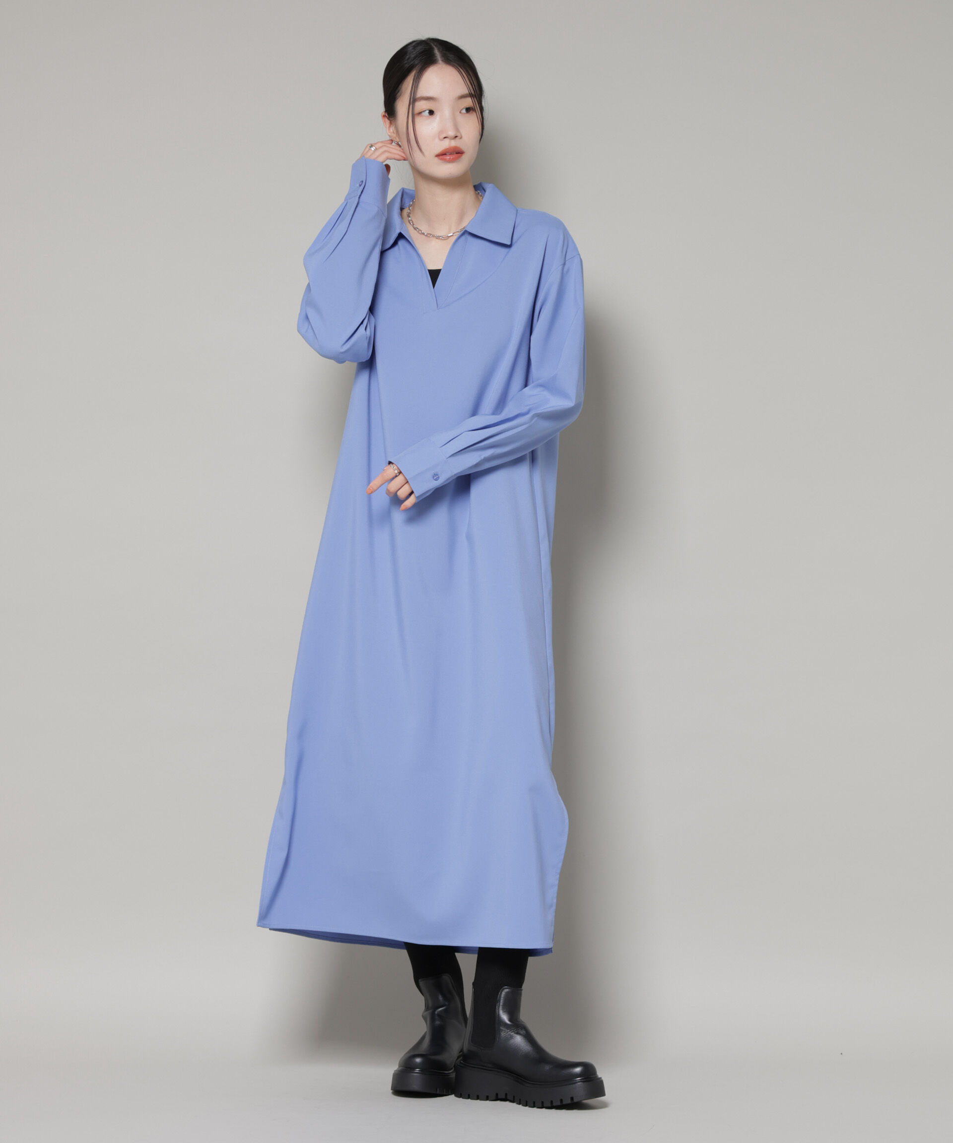 nano･universe「キャミビスチェ&times;スキッパーワンピース アンサンブルセット」|ワンピース|