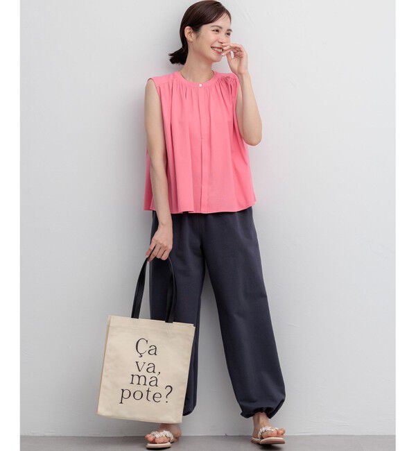 組曲「【WEB限定】トリコットジャージー ギャザー カットソー」|Tシャツ・カットソー|