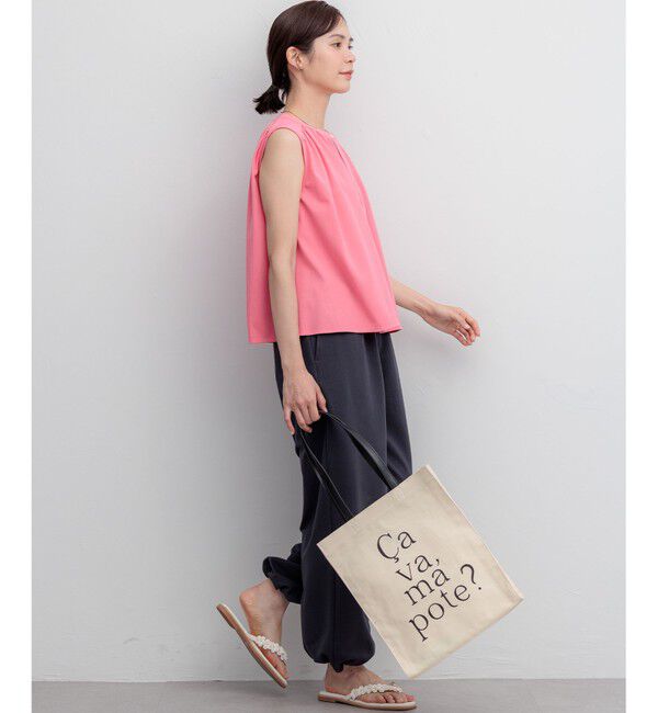 組曲「【WEB限定】トリコットジャージー ギャザー カットソー」|Tシャツ・カットソー|