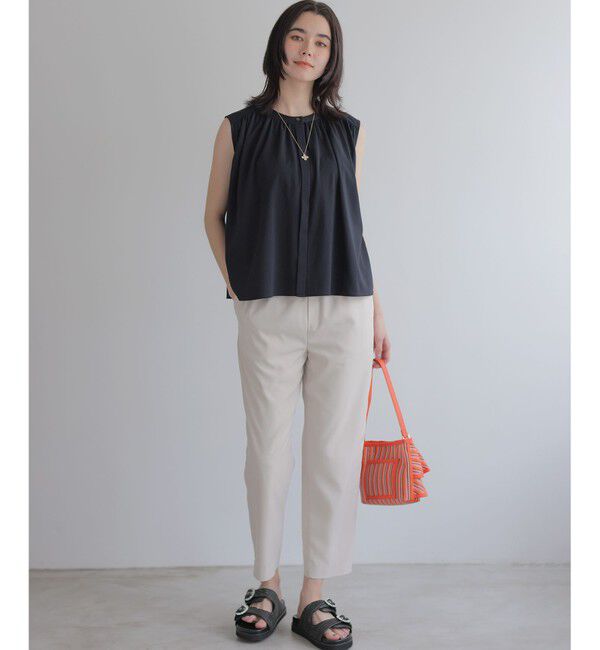 組曲「【WEB限定】トリコットジャージー ギャザー カットソー」|Tシャツ・カットソー|