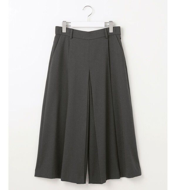 自由区「【セットアップ対応・接触冷感・洗える】リネンライクシンセティックキュロット パンツ」|キュロット|