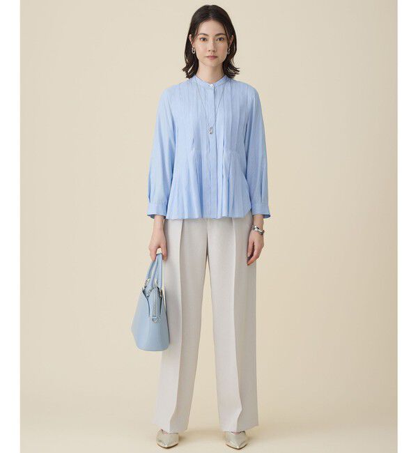 自由区「【カタログ掲載】ドレープブロードタック ブラウス」|シャツ・ブラウス|